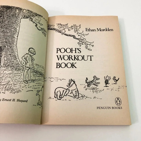 Vtg 1985 Poohs Workout Book Ethan Mordden Softcover Penguin  Books - Picture 8 of 16